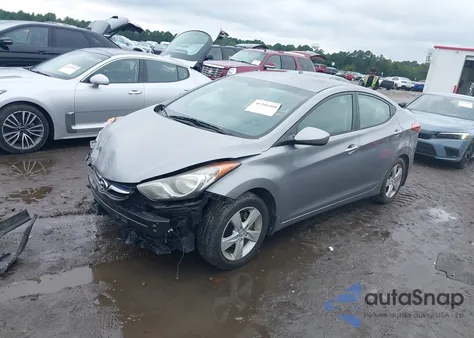 2012 Hyundai Elantra Gls (Ulsan Plant) from USA, damaged, VIN KMHDH4AE5CU356934